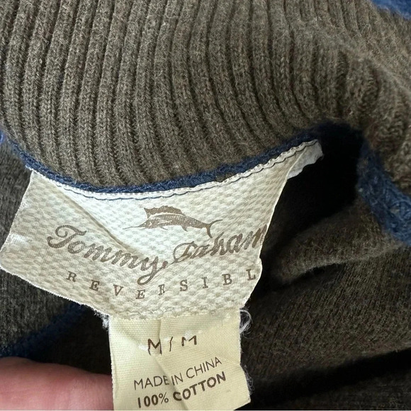 Tommy Bahama Mens Quarte Zip Reversible pullover Sweaters size Medium - Picture 7 of 11